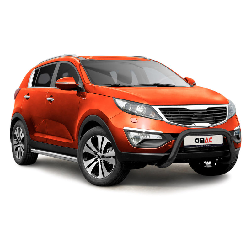 Stahl Frontbügel Frontschutzbügel für Kia Sportage 2010-2015 mit ABE Schwarz