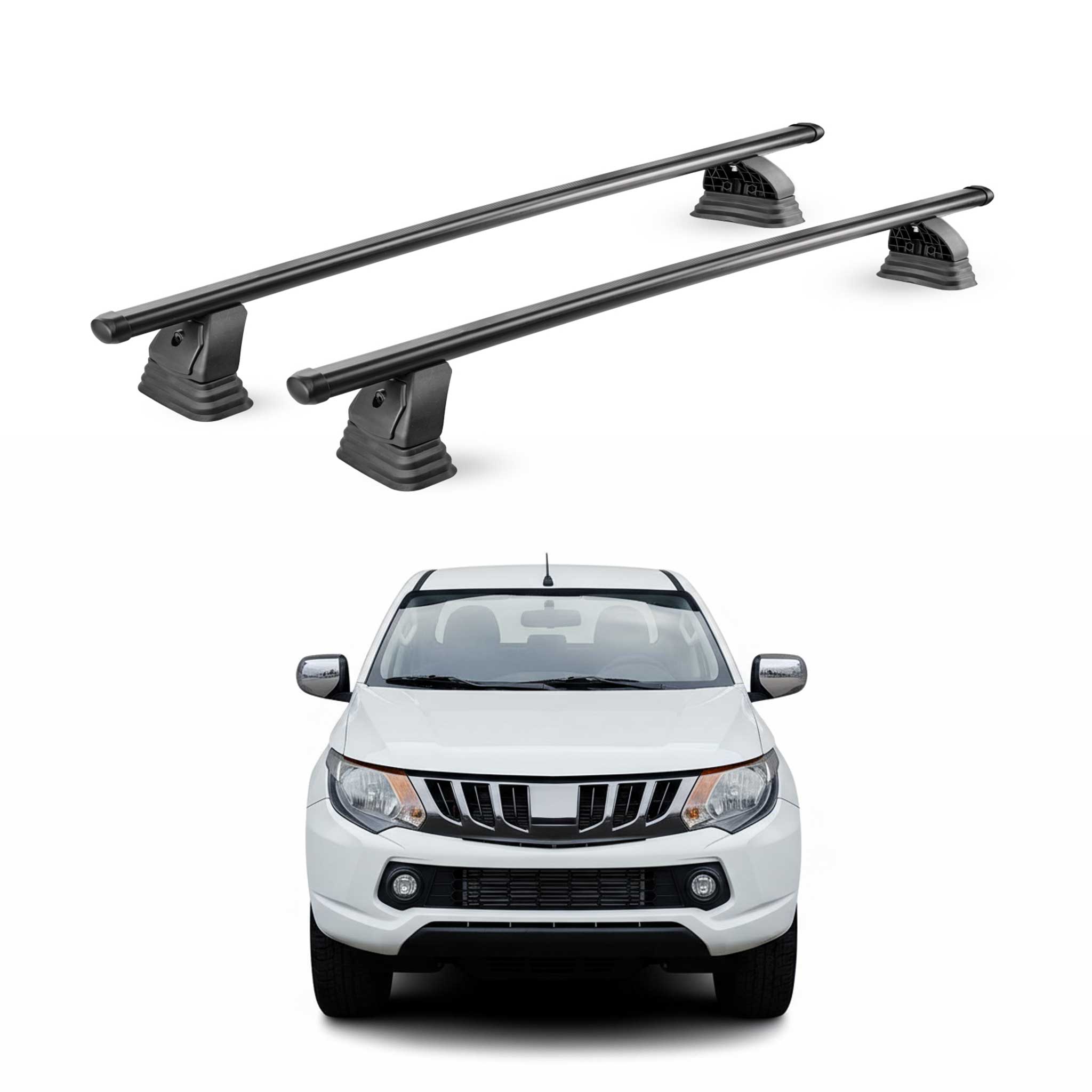 Stahl Dachträger für Mitsubishi Triton Double Cab / Single Cab 2014-2026 Schwarz