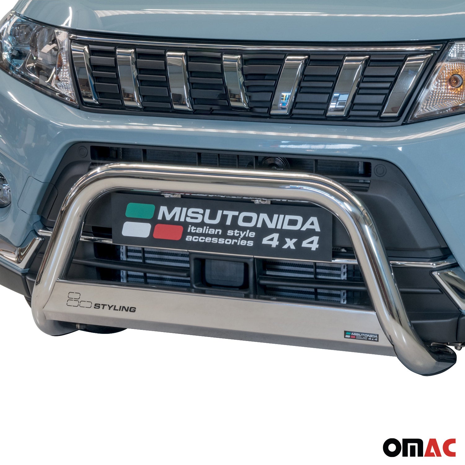 Frontbügel Frontschutzbügel für Suzuki Vitara 2019-2026 ø63mm Stahl Silber