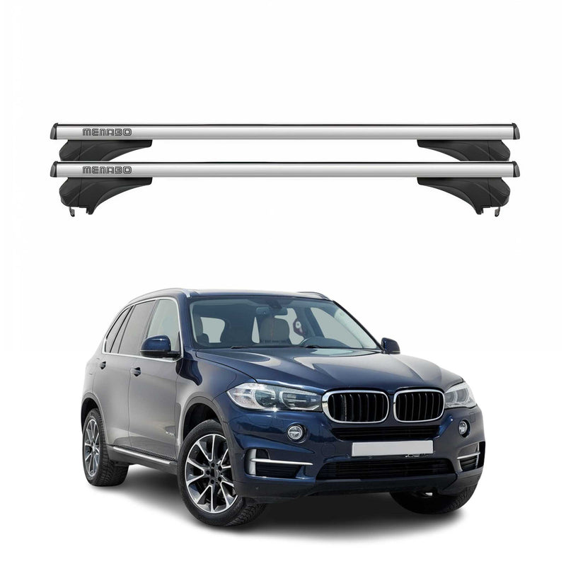 Menabo Dachträger Grundtäger für BMW X5 F15 2013-2018 Aluminium Silber 2 tlg
