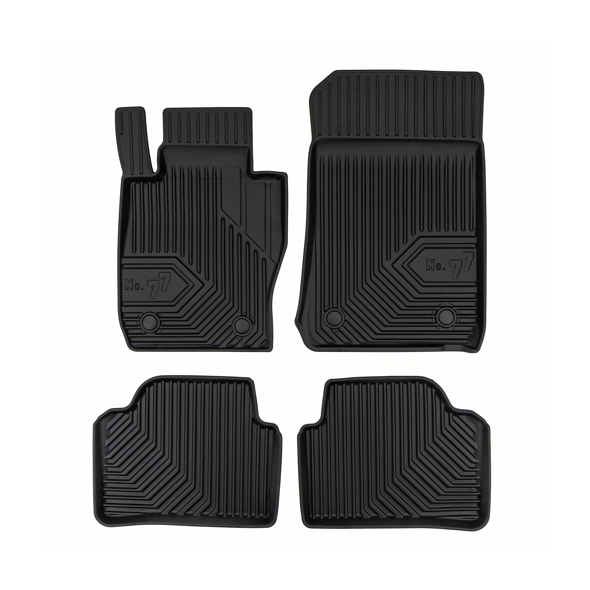 Fußmatten Gummimatten für BMW 3er E90 E91 2004-2012 xDrive TPE Schwarz 4 tlg