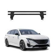 Menabo Dachträger Grundträger für Peugeot 308 SW mk3 2021- Alu Schwarz 2tlg