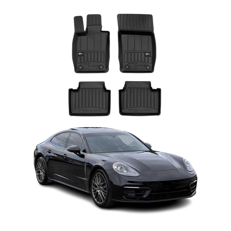 OMAC Gummi Fußmatten für Porsche Panamera 971 2017-2024 Premium Gummi Schwarz 4x