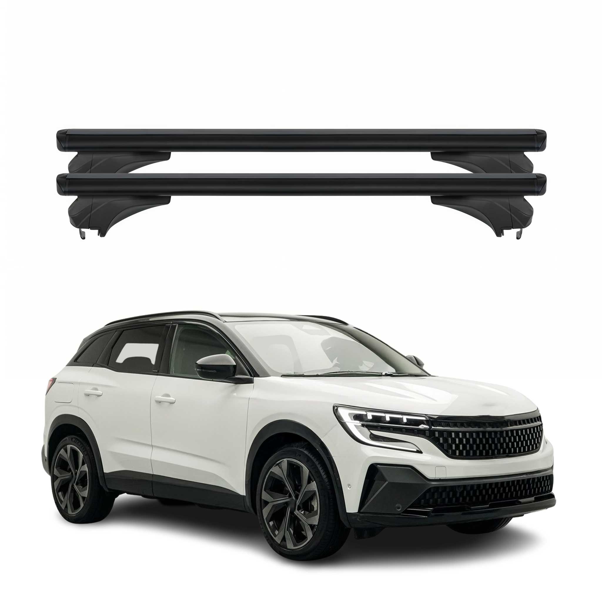 Menabo Dachträger Grundtäger für Renault Austral 2022-2026 Aluminium Schwarz 2x