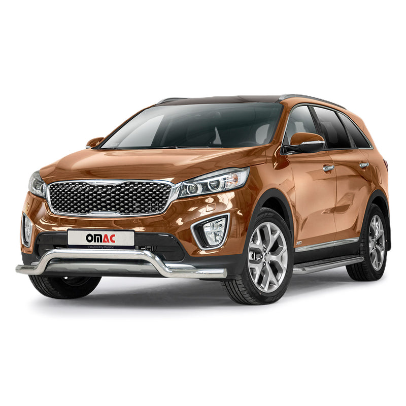 Frontbügel Frontschutzbügel Schutz für Kia Sorento 2015-2018 Stahl ABE Silber