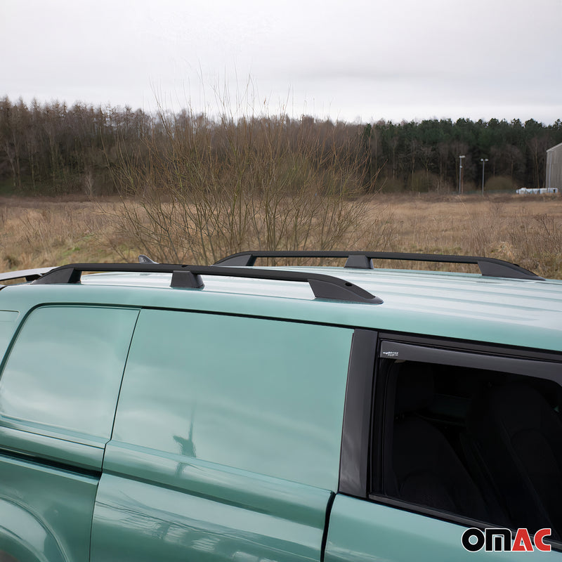 Dachreling Dachgepäckträger für VW ID.Buzz 2022-2025 Alu Schwarz 2 tlg