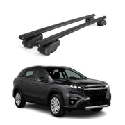 Dachträger Grundträger für Suzuki SX4 S-Cross III 2021-2026 Aluminium Schwarz 2x