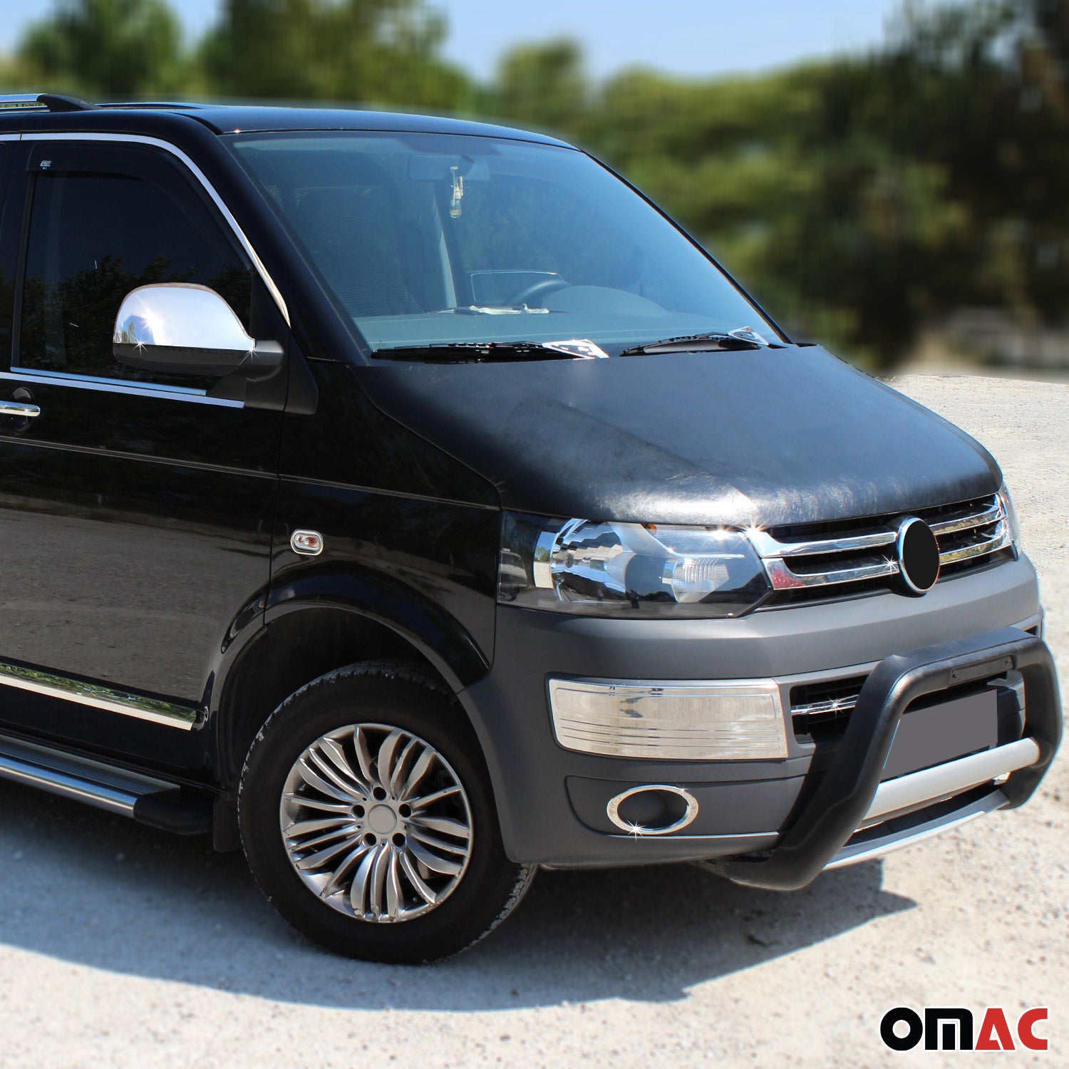 Kühlergrill Leiste Grillleisten für VW Transporter T5 2009-15 Edelstahl Chrom 2x