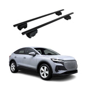 Dachträger Gepäckträger für Audi Q4 E-Tron 2021-2026 ABE Metall Schwarz 2x
