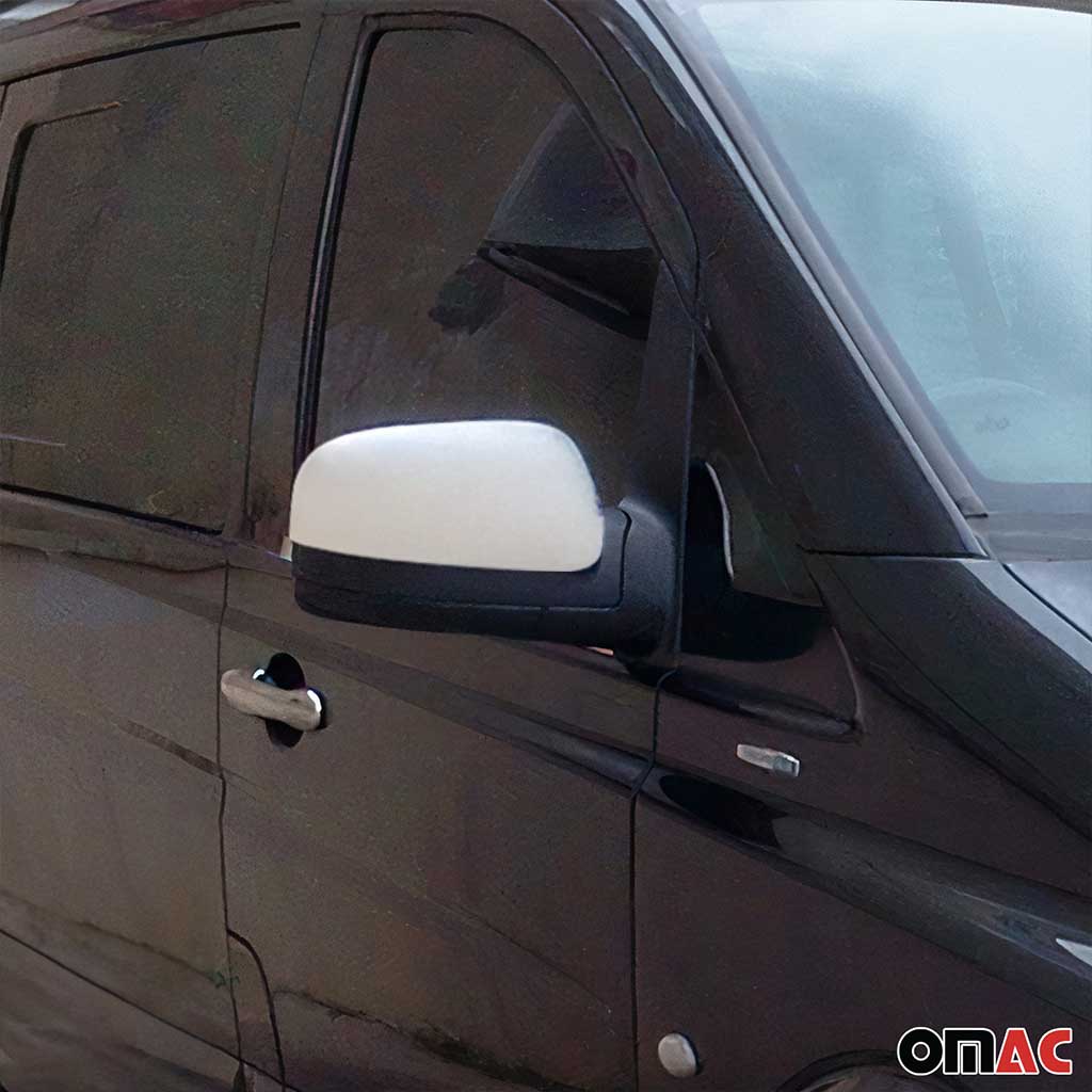 Spiegelkappen Spiegelabdeckung für Mercedes Vito W639 2010-2014 Edelstahl Matt