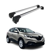 Dachträger Grundtäger für Renault Kadjar 2015-2022 75kg Aluminium Silber 2 tlg