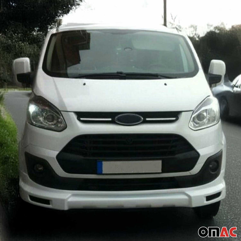 Frontspoiler Lippe Stoßstange Splitter für Ford Transit Tourneo Custom Weiß 1tlg