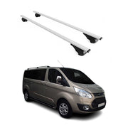 Dachträger Grundtäger für Ford Tourneo Custom 2012-2023 75kg Metall Silber 2 tlg