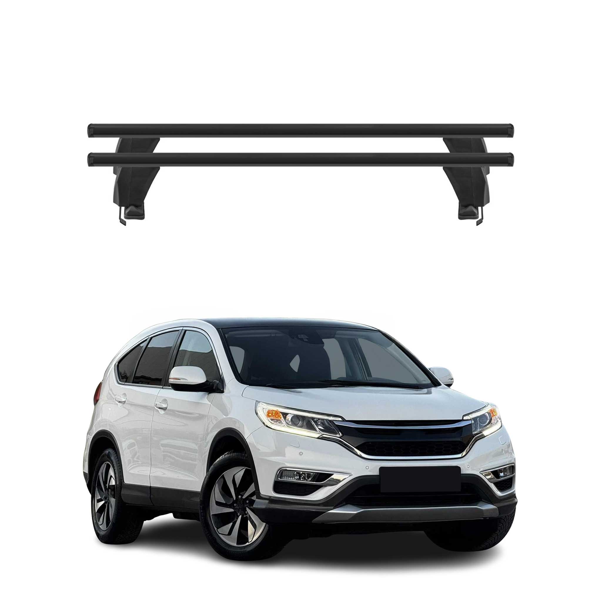 Menabo Dachträger Grundtäger für Honda CR-V mk4 2012-2016 50kg Alu Silber 2 tlg