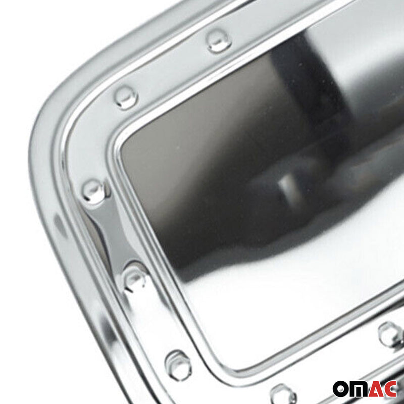 Tankdeckel Blenden Tankverschluss für VW Caddy 2003-2015 Edelstahl Silber Chrom