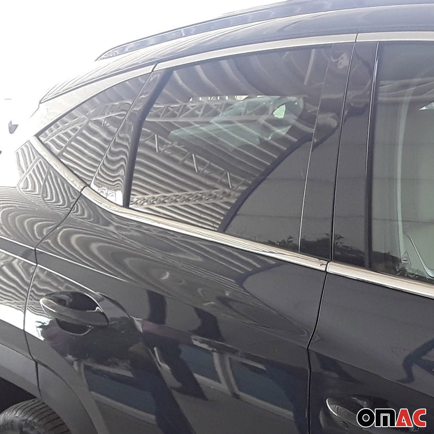 Fensterleisten Zierleisten für Hyundai Tucson NX4 2022-2026 Edelstahl Chrom 6tlg