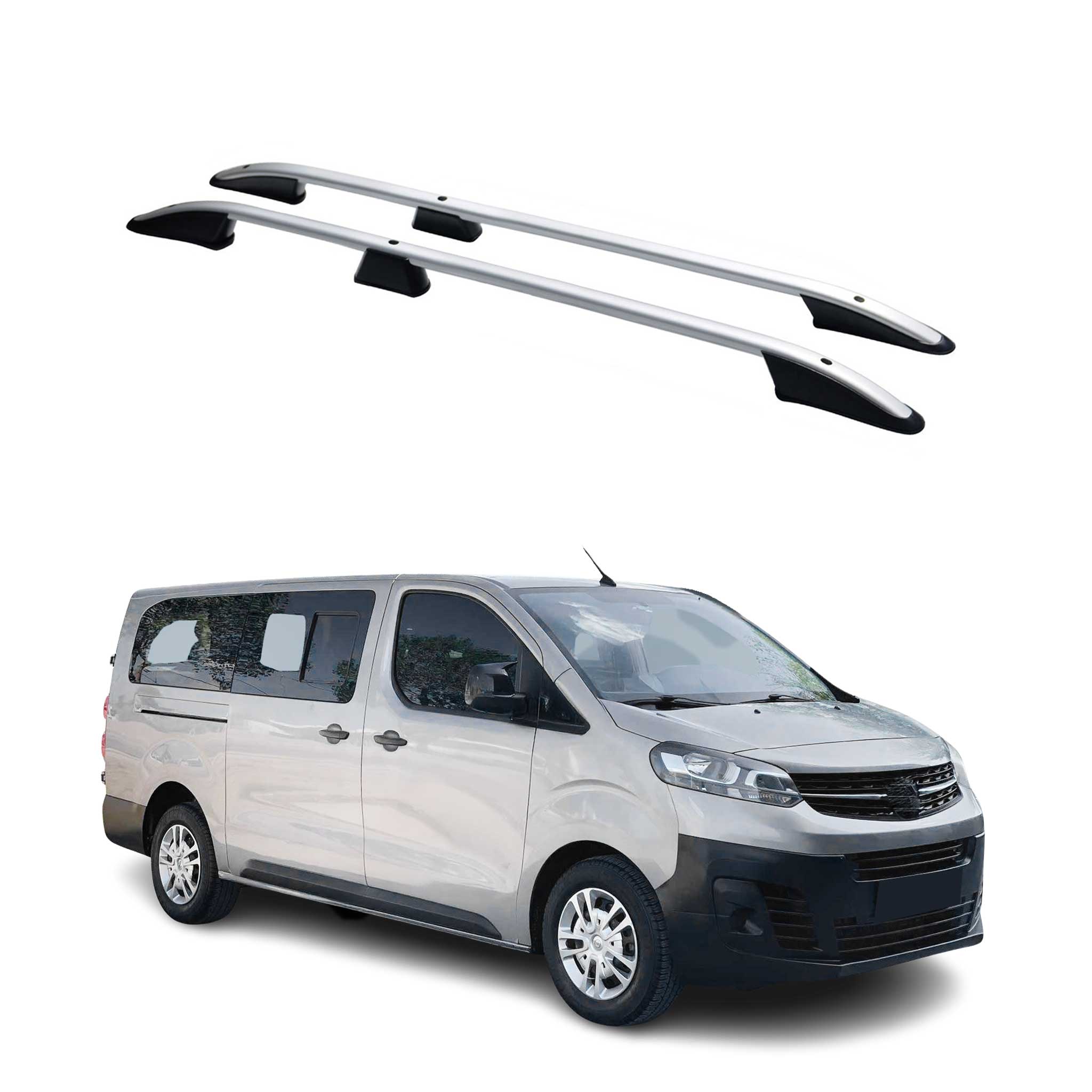 Dachreling Dachgepäckträger für Peugeot Expert 2016-2026 Langer L3 Alu Silber 2x