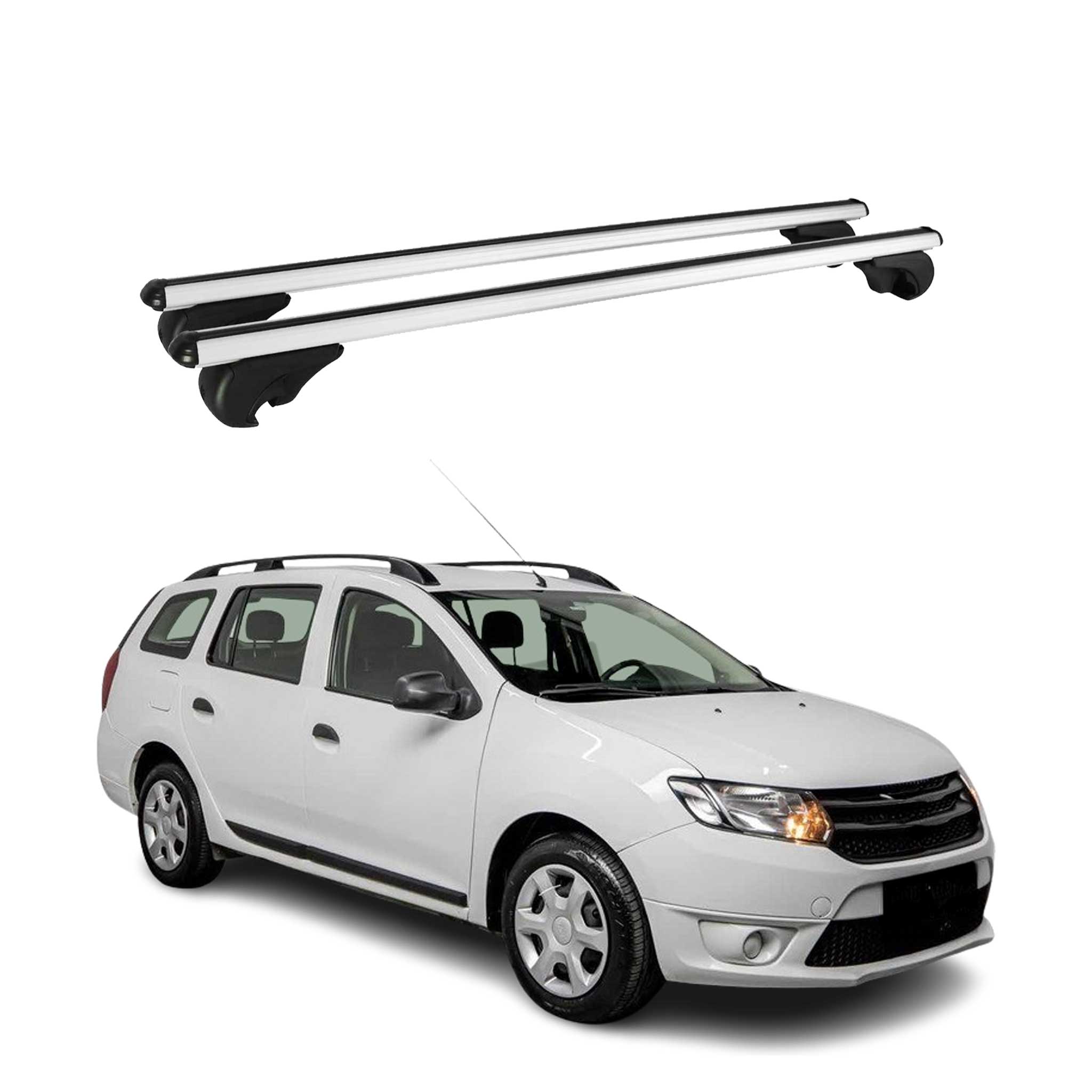 Dachträger Grundtäger für Dacia Logan MCV 2012-2021 75kg Aluminium Silber 2 tlg