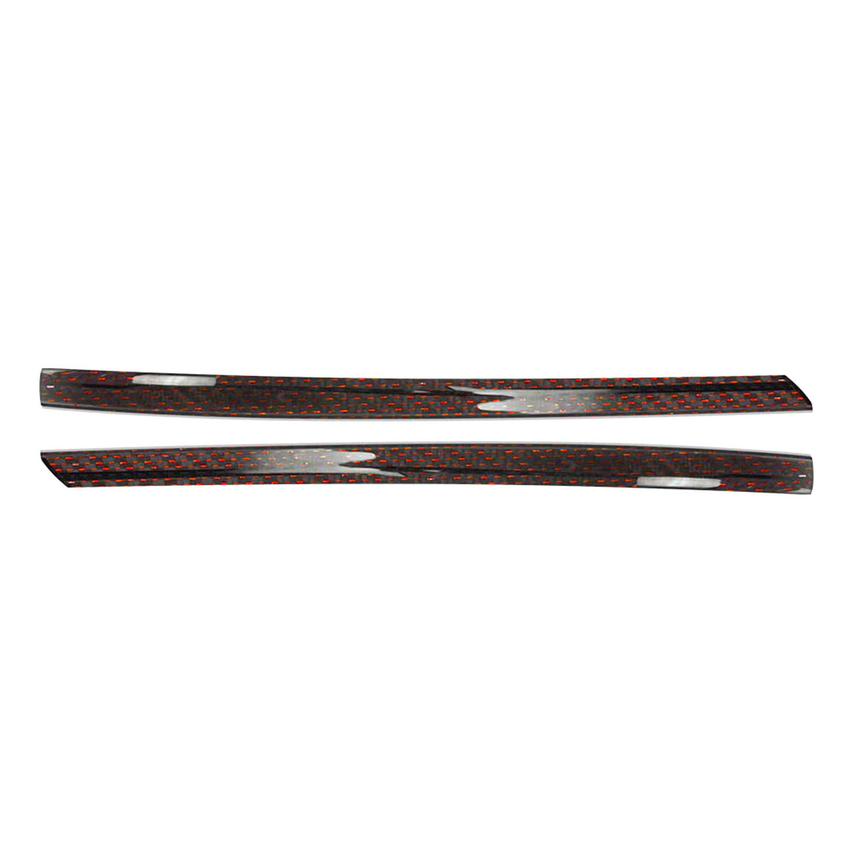 Spiegelkappen Leiste für VW Caravelle T5 2010-2015 Echt Carbon Rot Schwarz 2x