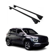 Dachträger Grundtäger für Hyundai Venue 2020-2026 75kg Metall Schwarz 2 tlg