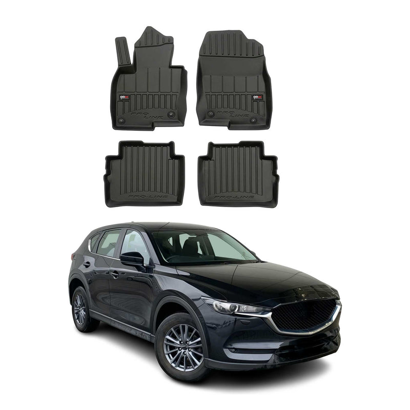 2017-2025 Mazda CX-5 Fußmatten TPE Schwarz 4 tlg