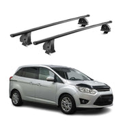 Stahl Dachträger für Ford C-Max II 2010-2019 TÜV Abschließbar 2tlg Schwarz