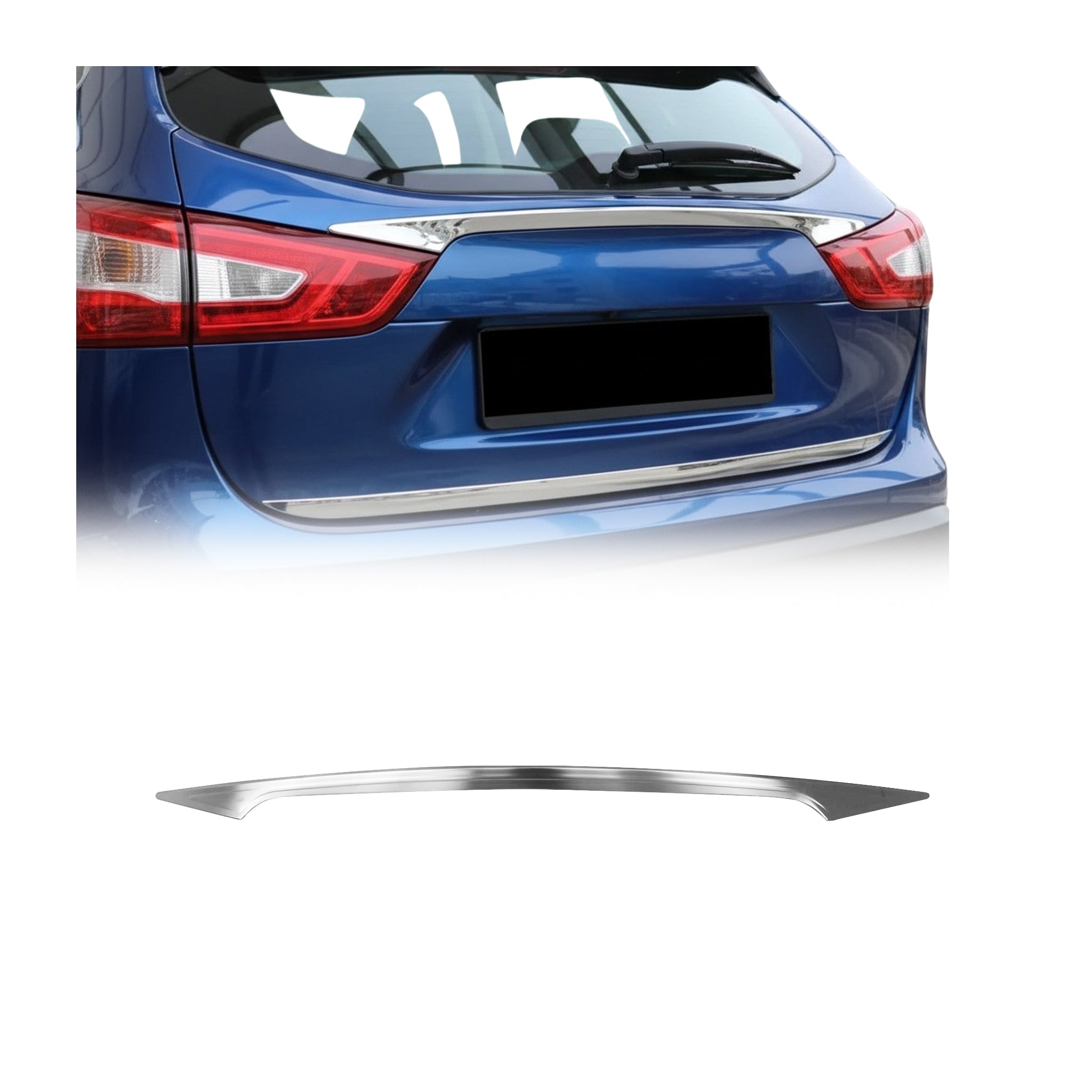 Heckklappe Kofferraumöffner für Nissan Qashqai J11 2014-2021 Gebürstet Chrom