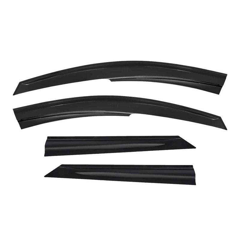4x Windabweiser Regenabweiser für Dacia Logan MCV 2007-2013 Acryl Dunkel