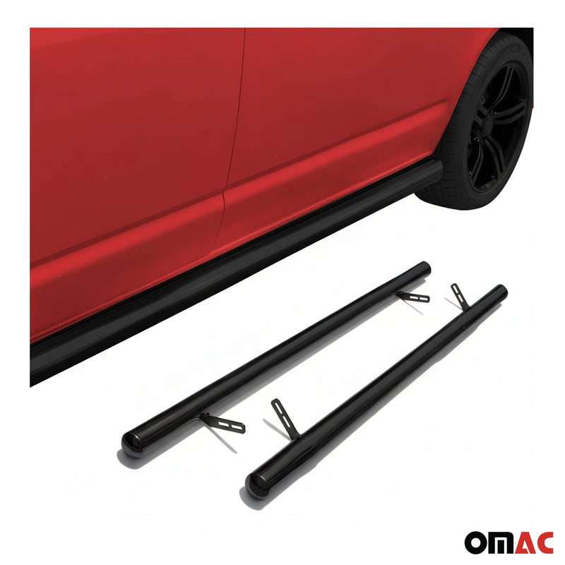 Stahl Trittbretter Schwellerrohre für VW T6 T6.1 Transporter 2015-2024 Kurzer