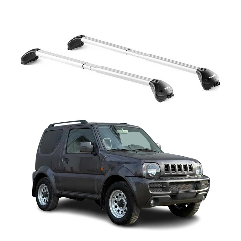 Dachträger Grundtäger für Suzuki Jimny mk3 1998-2018 5 tür 100kg Alu Grau 2x ABE