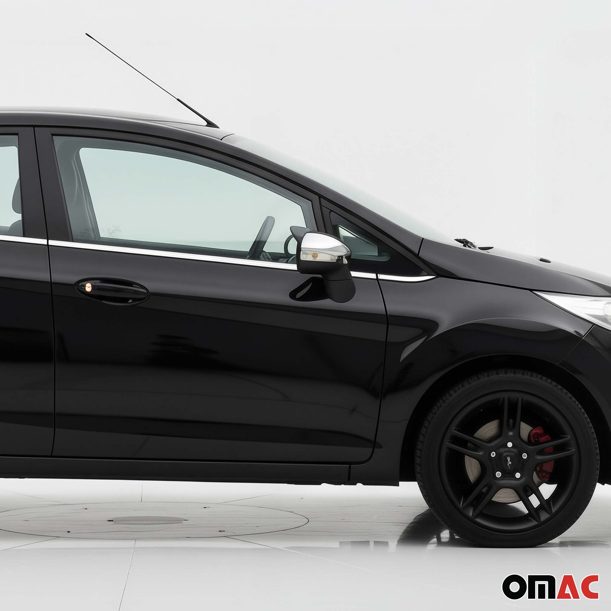 Spiegelkappen Spiegelabdeckung für Ford Fiesta / B-Max 2008-2017 Chrom ABS Grau