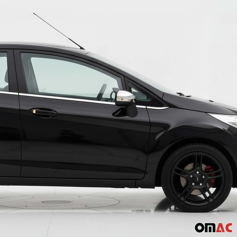 Spiegelkappen Spiegelabdeckung für Ford Fiesta / B-Max 2008-2017 Chrom ABS Grau