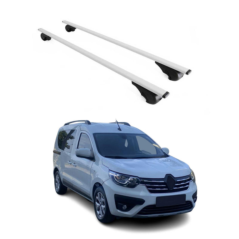 Dachträger Grundtäger für Renault Express 2021-2025 75kg Metall Silber 2 tlg