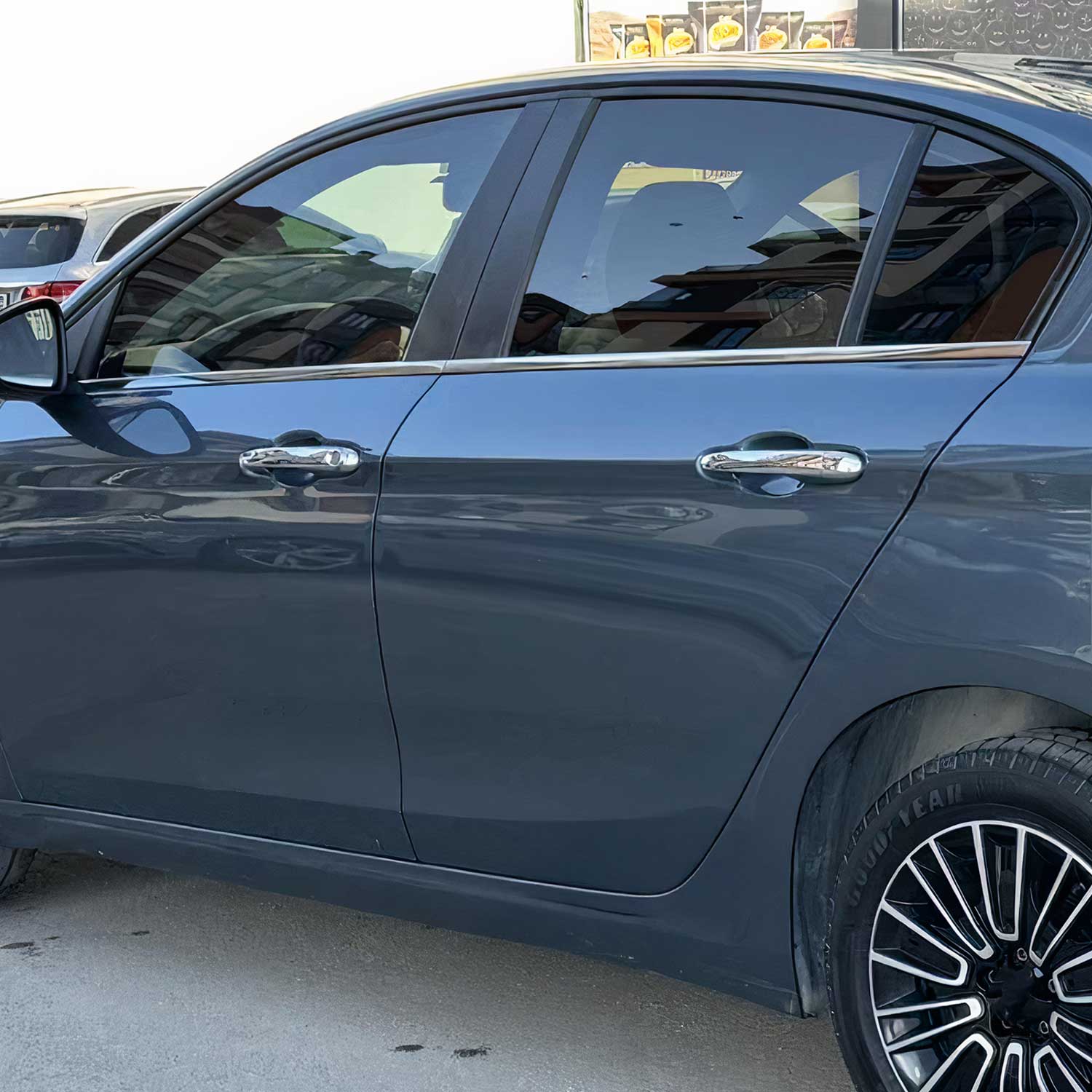 Fensterleisten Zierleisten für Fiat Tipo 2015-2026 Edelstahl Chrom 4tlg