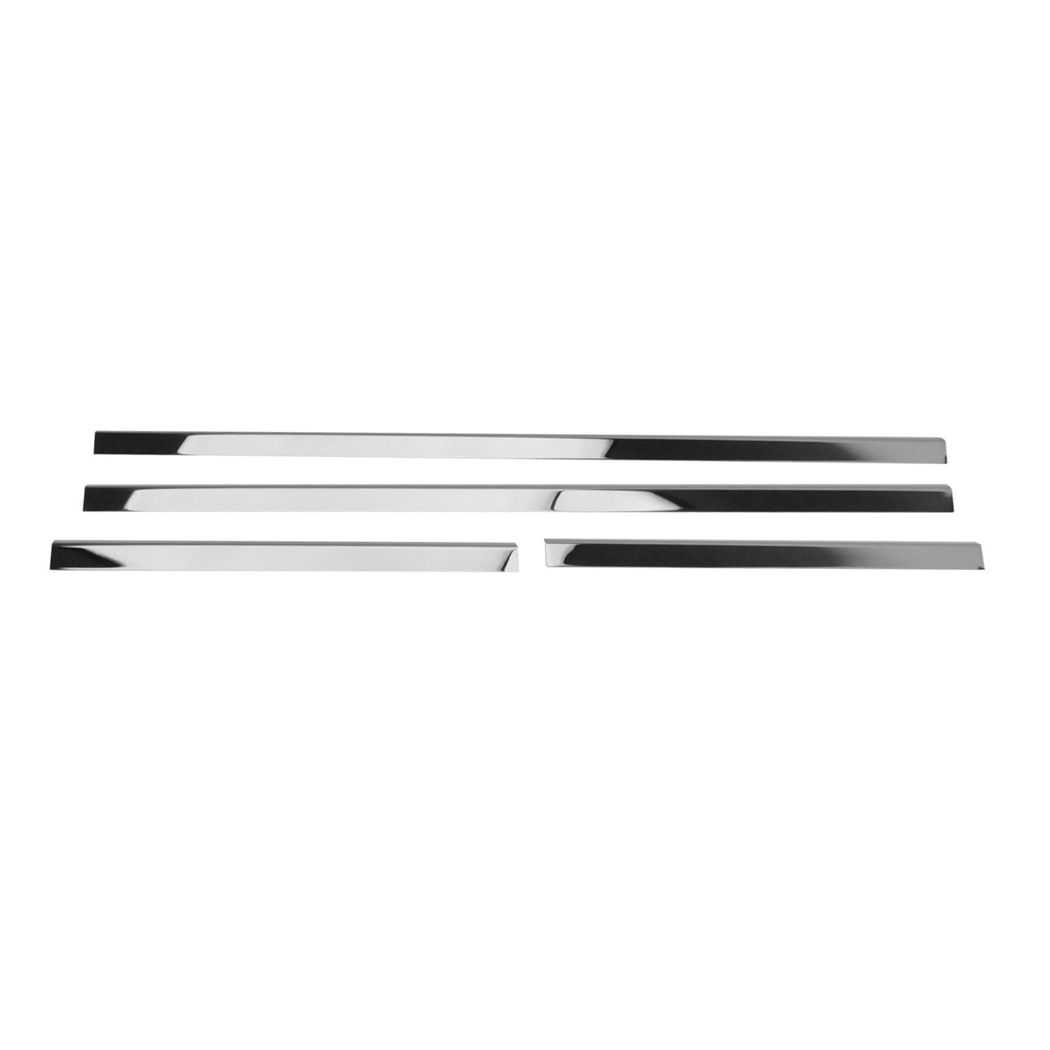Fensterleisten Zierleisten für Nissan Navara D40 2005-2015 Edelstahl Chrom 4tlg
