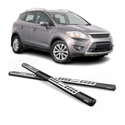 Edelstahl Seitenschweller Schwellerrohre für Ford Kuga I 2008-2012 Schwarz