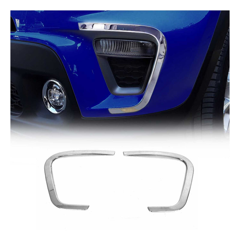 Nebelscheinwerfer Rahmen Umrandung für Jeep Renegade 2019-2024 Edelstahl 2x