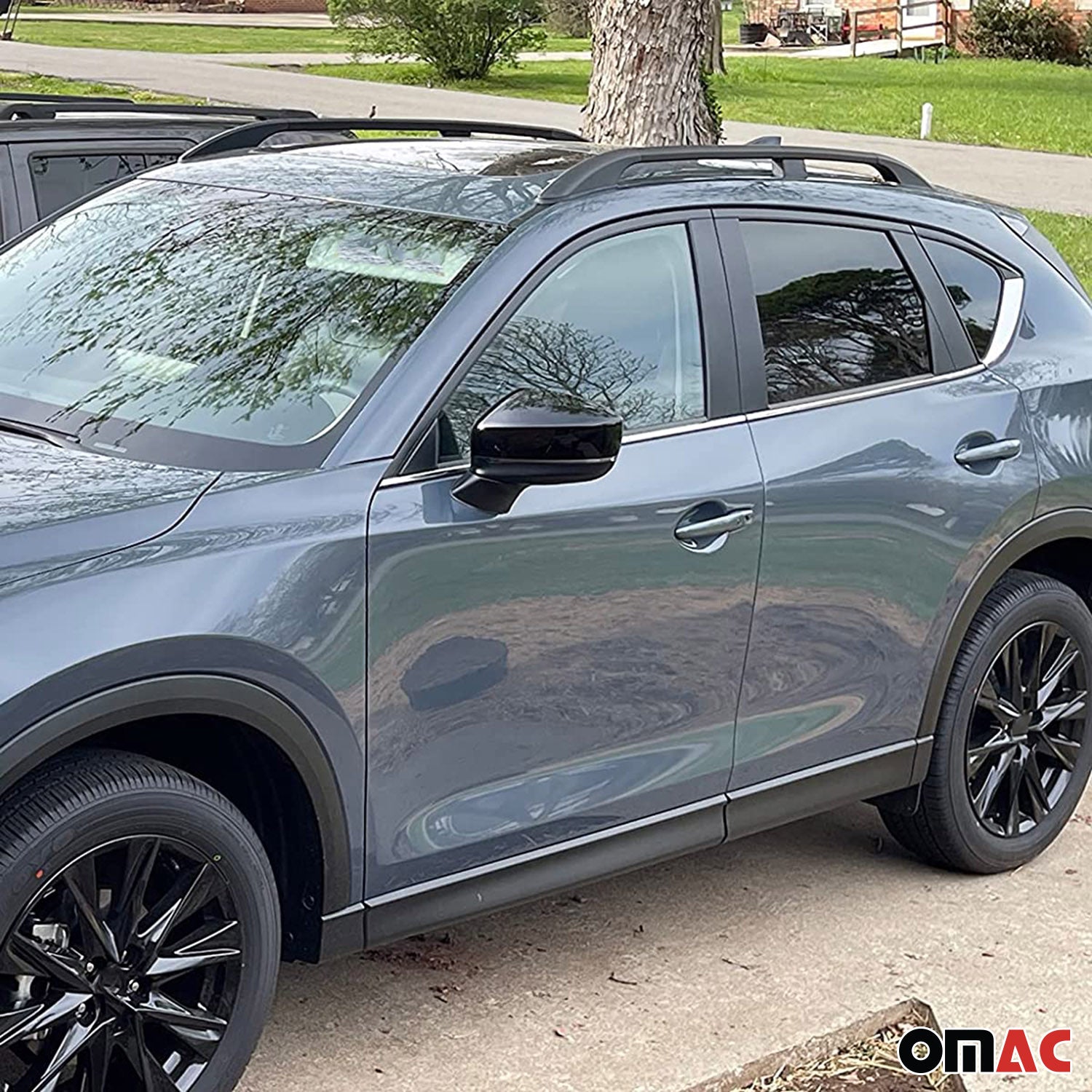 Dachreling Relingträger für Mazda CX-5 2017-2023 Auto Grundträger Schwarz 2x
