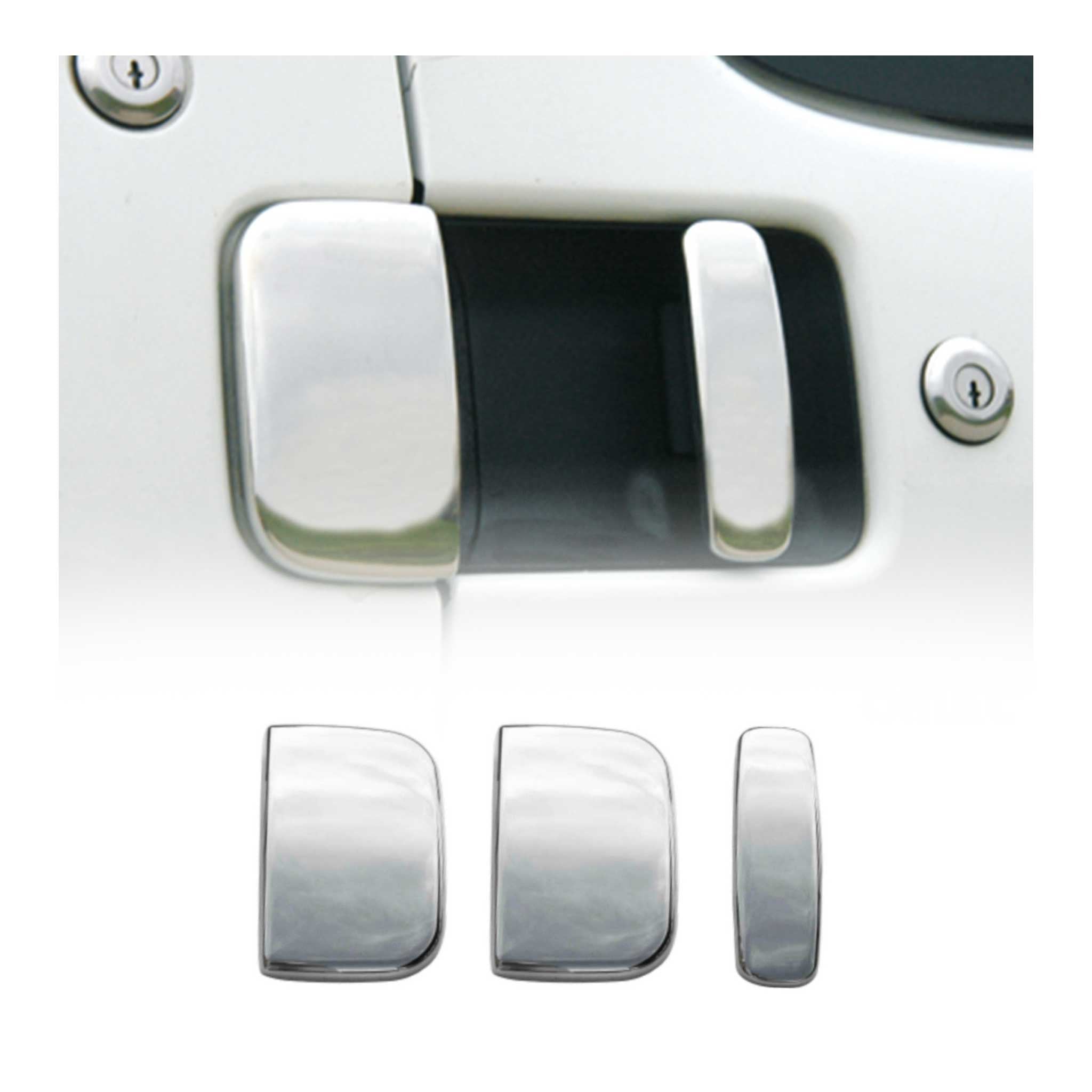 Chrom Türgriff Blende für Peugeot Partner 1996-2009 3-Tür Edelstahl 3tlg