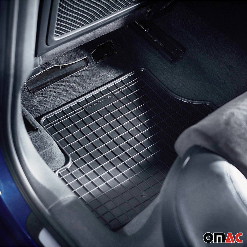OMAC Gummi Fußmatten für Infiniti Q50 2013-2024 Automatten Gummi Schwarz 4tlg