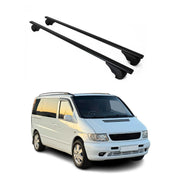 Dachträger Grundtäger für Mercedes Vito W638 1996-2003 75kg Metall Schwarz 2 tlg