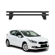 Menabo Dachträger Grundtäger für Kia Ceed 2012-2018 75kg Aluminium Schwarz 2 tlg