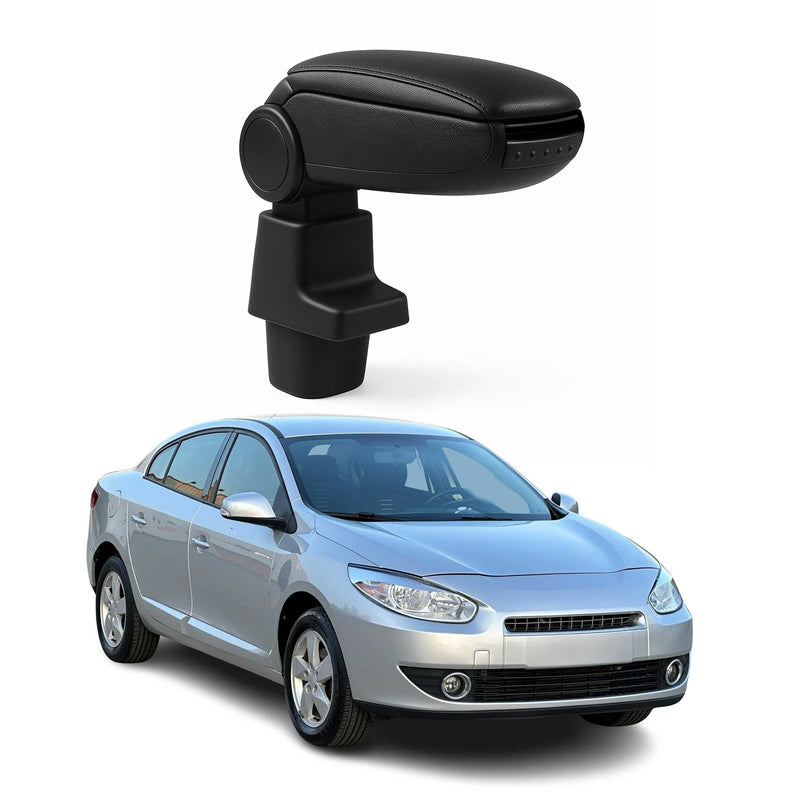 Mittelarmlehne Armlehne für Renault Fluence 2010-2015 PU-Leder ABS Schwarz