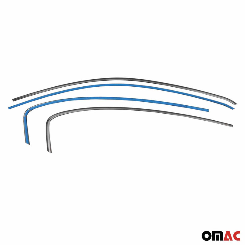 Fensterleisten Zierleisten für Fiat Tipo 2015-2025 Edelstahl Dunkel 4tlg