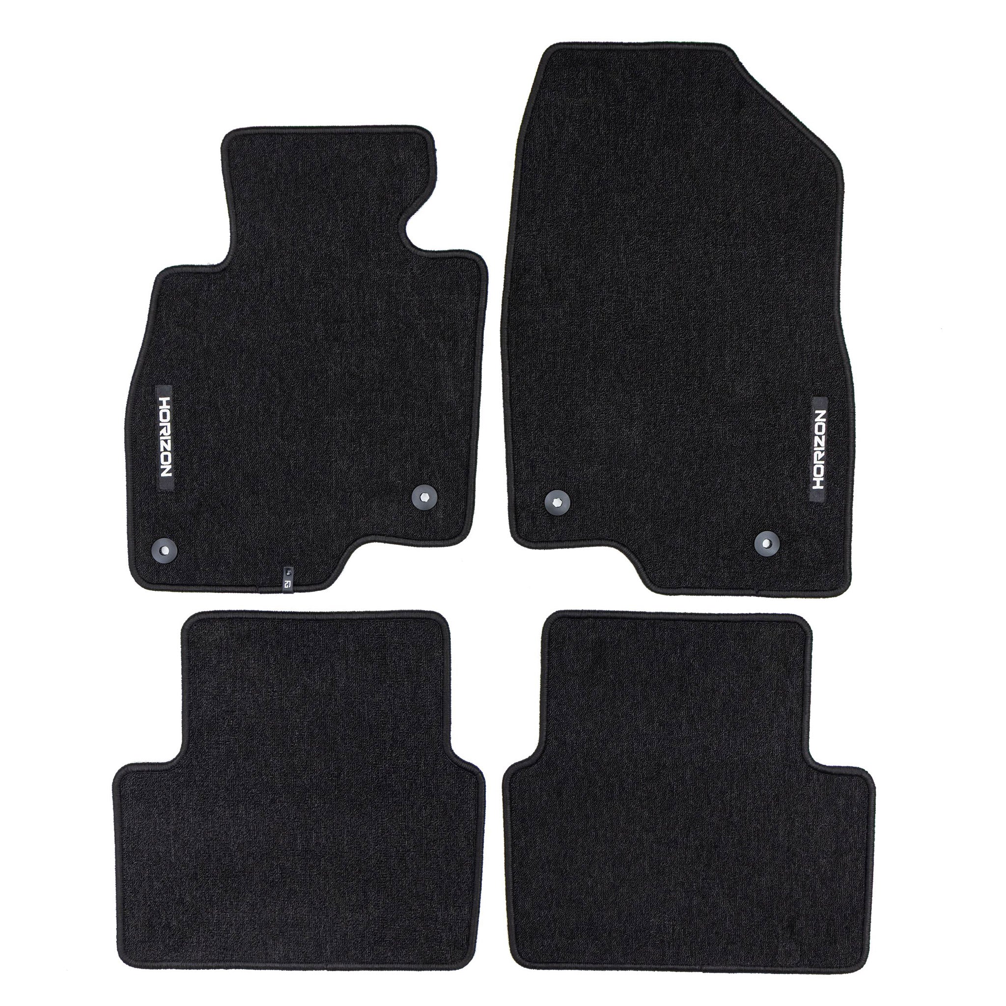 Velours Fußmatten für Mazda 3 III 2013-2018 Autoteppich Automatten Schwarz 4 tlg