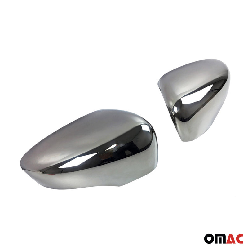 Spiegelkappen Spiegelabdeckung für Renault Captur 2020-2025 Chrom ABS Silber