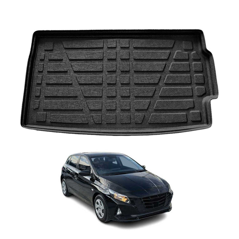 Kofferraumwanne Laderaumwanne für Hyundai i20 2020-2025 Untere Gummi TPE Schwarz