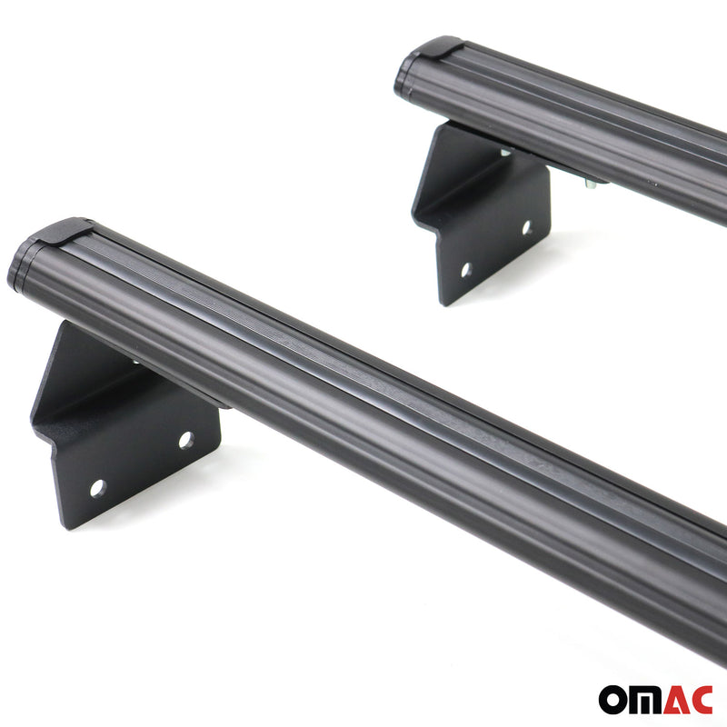 Dachträger Ladeflächenträger Querträger für Fiat Fullback 2016-2020 Alu Schwarz