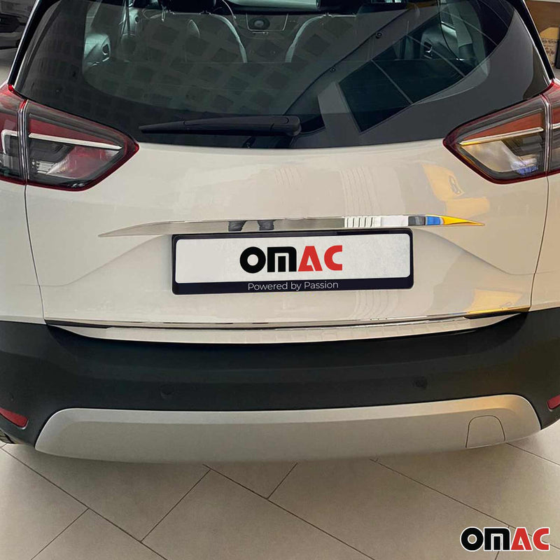 Kofferraumleiste Heckleiste für Opel Crossland X 2017-2021 Edelstahl Chrom