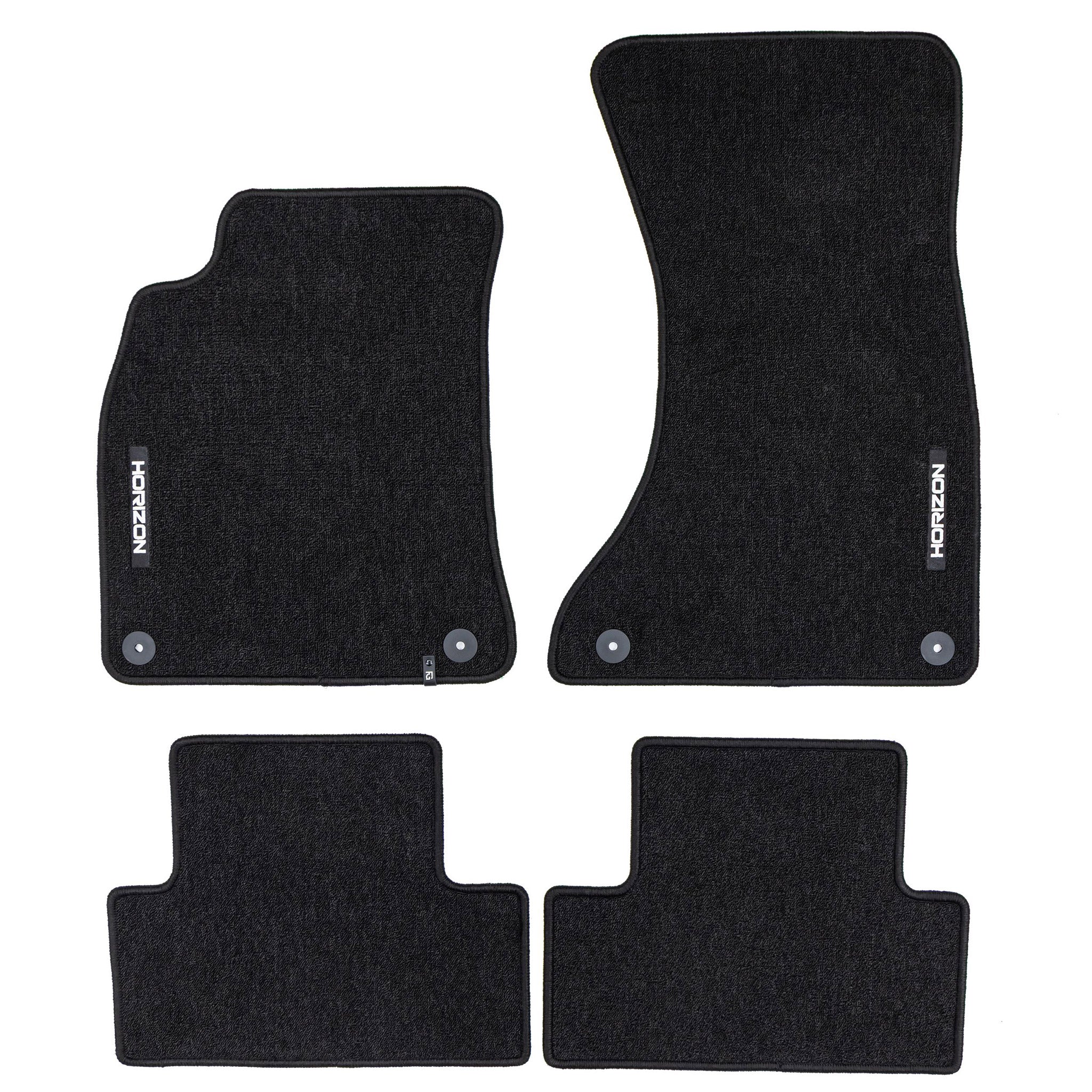 Velours Fußmatten für Audi A5 Sportback 8T 2009-2016 Autoteppich Schwarz 4 tlg